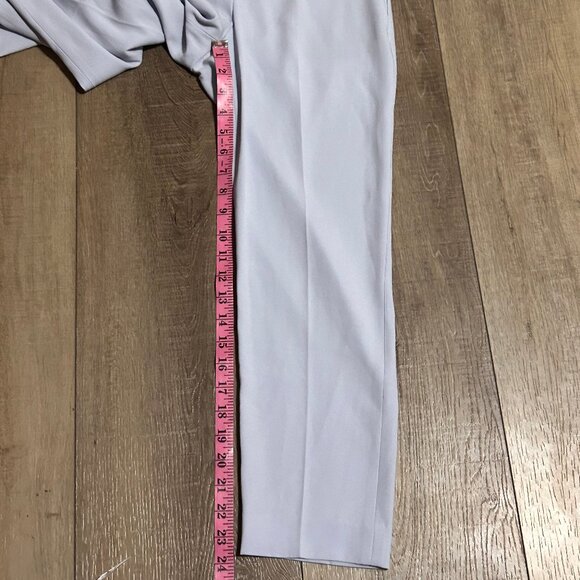 BABATON Atelier Conan Baby Blue Cropped Slim Leg Pull-On Trousers Size 2 - Picture 8 of 13